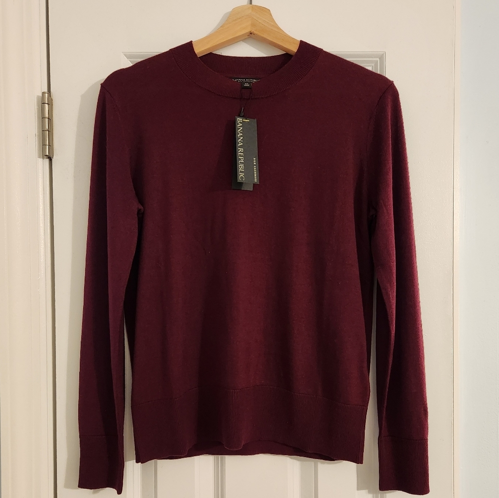 Banana Republic XS Silk Cashmere Sweater Shirt